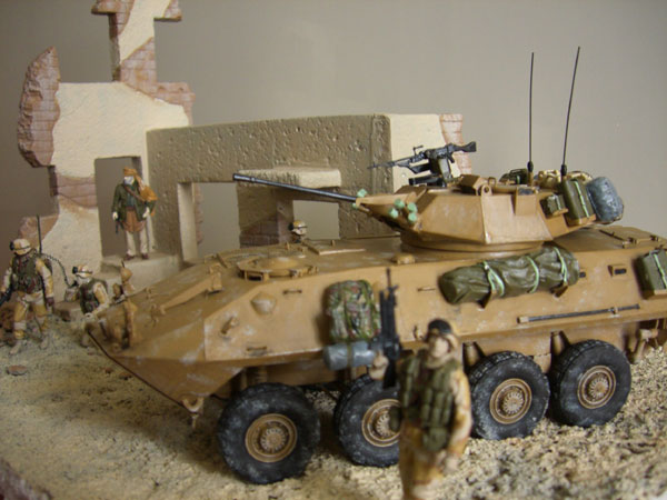 LAV-25 lateral diorama view