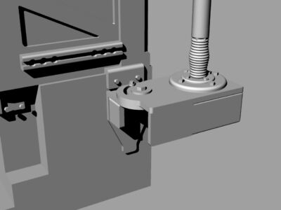 M1165 Army GMV - rear antenna mount